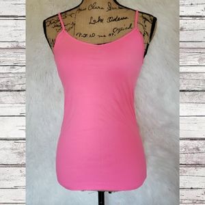 Hot Pink Stretchy Spaghetti Strap Tank Top!